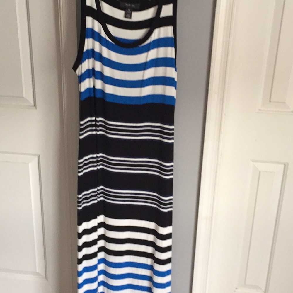 Tank stripped maxi dress